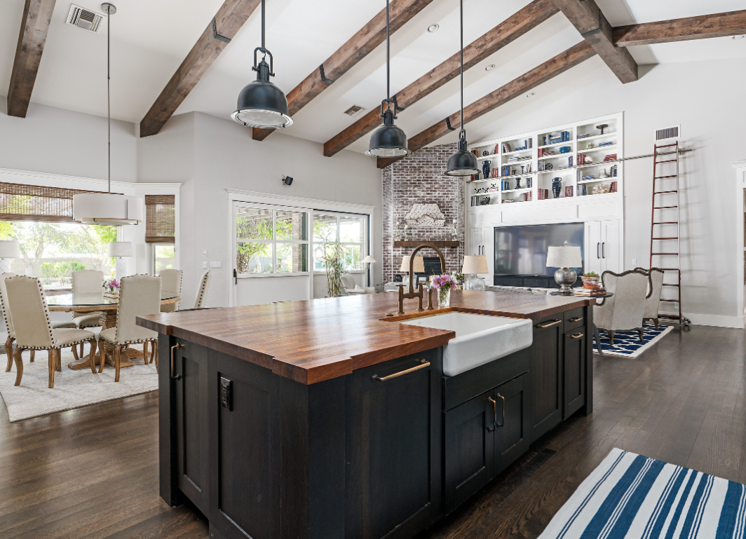 Finished kitchen in a West End townhouse