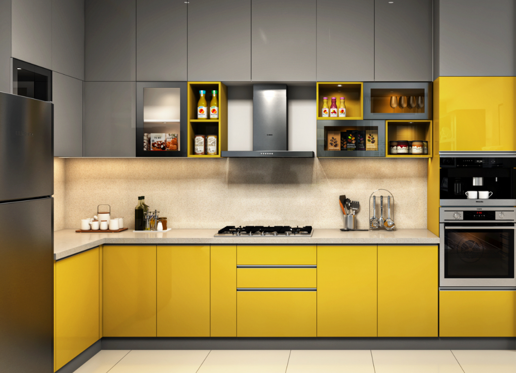 Trusted local fitter working in a finished kitchen